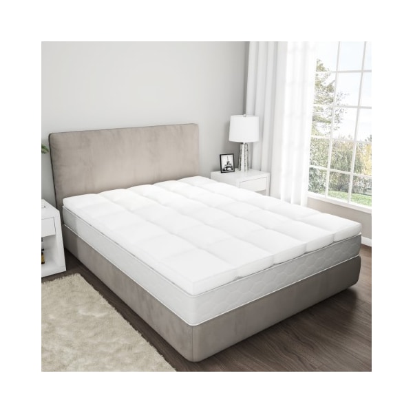 Hastings Home Down Mattress Topper 4" Gusset Duck and Down Filled Featherbed with Cotton Cover Pillow Top, King 224996ZZO - main